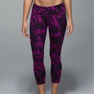 NWOT Lululemon Wunder Under Crop II *Full-On Luon